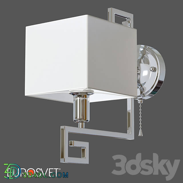 OM Wall lamp with lampshade Eurosvet 60115 1 Alma 3D Models 3DSKY