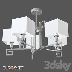 OM Ceiling chandelier with lampshades Eurosvet 60115 5 Alma Pendant light 3D Models 3DSKY 