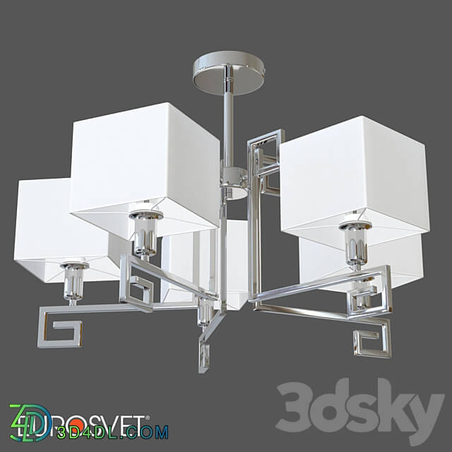 OM Ceiling chandelier with lampshades Eurosvet 60115 5 Alma Pendant light 3D Models 3DSKY