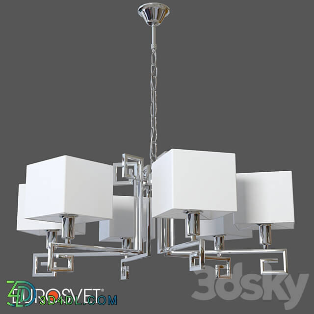 OM Suspended chandelier Eurosvet 60115 6 Alma Pendant light 3D Models 3DSKY