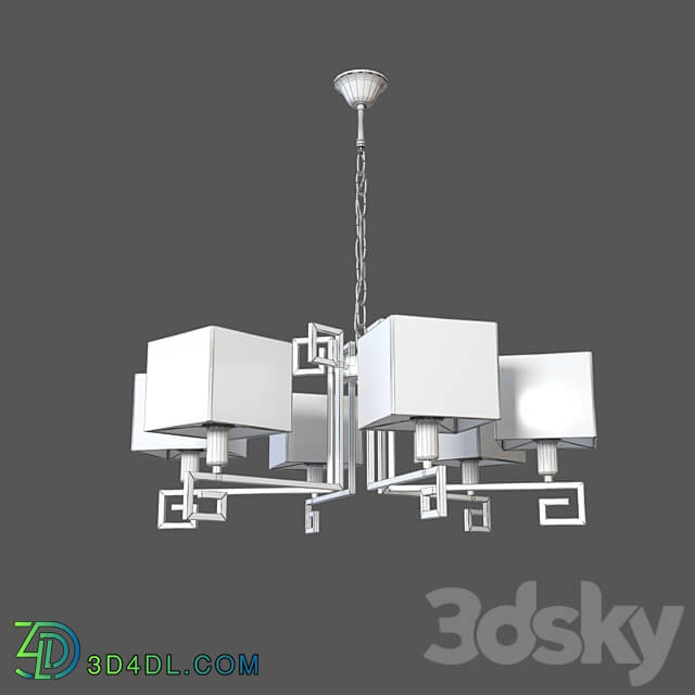 OM Suspended chandelier Eurosvet 60115 6 Alma Pendant light 3D Models 3DSKY
