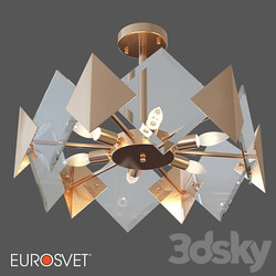 OM Ceiling lamp with Smart home system Eurosvet 60121 6 Origami Pendant light 3D Models 3DSKY 