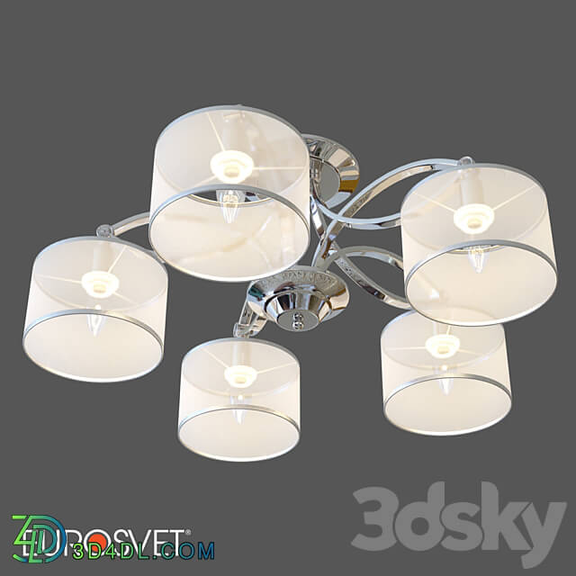 OM Ceiling chandelier with Smart home system Eurosvet 60124 5 Fabiola Pendant light 3D Models 3DSKY