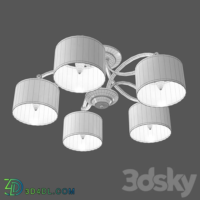 OM Ceiling chandelier with Smart home system Eurosvet 60124 5 Fabiola Pendant light 3D Models 3DSKY