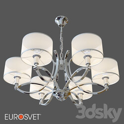 OM Suspended chandelier with Smart home system Eurosvet 60124 6 Fabiola Pendant light 3D Models 3DSKY 