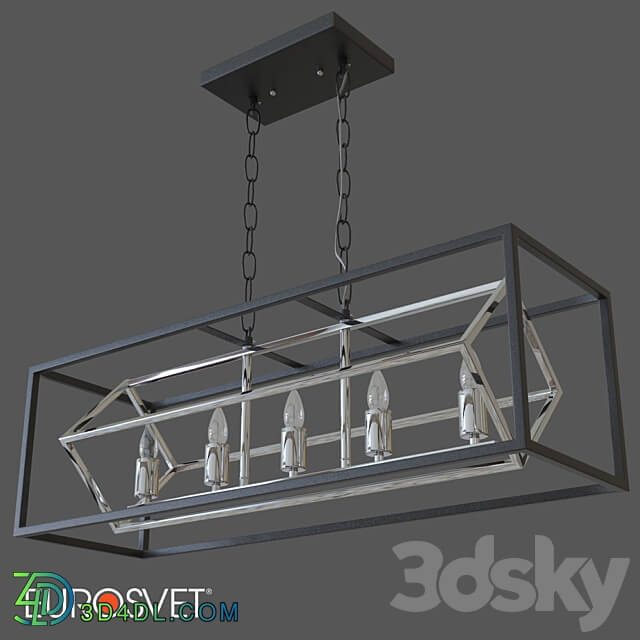 OM Pendant lamp in loft style Eurosvet 70122 5 Crate Pendant light 3D Models 3DSKY