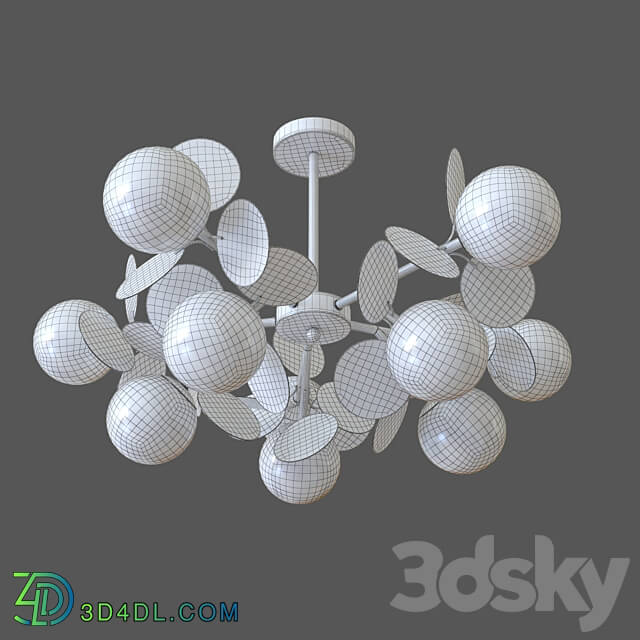 OM Ceiling chandelier with Smart home system Eurosvet 70134 10 Matisse Pendant light 3D Models 3DSKY