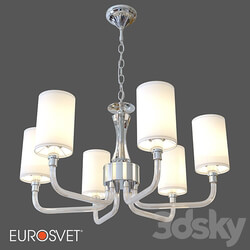 OM Suspended chandelier with Smart home system Eurosvet 60120 6 Catania Pendant light 3D Models 3DSKY 