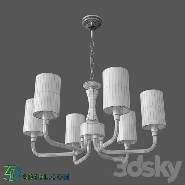 OM Suspended chandelier with Smart home system Eurosvet 60120 6 Catania Pendant light 3D Models 3DSKY