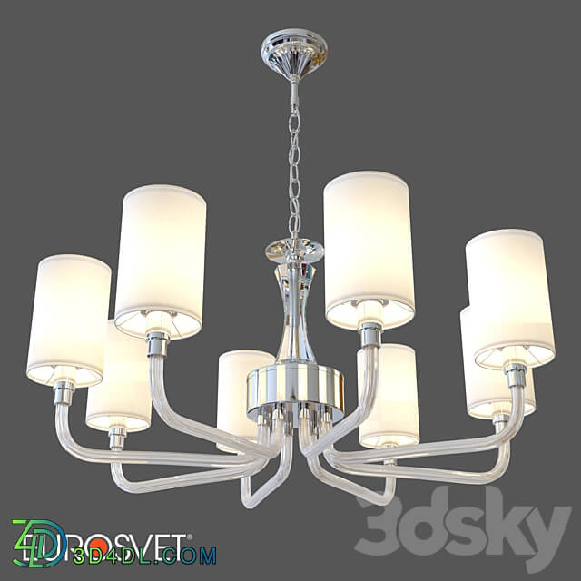 OM Suspended chandelier with Smart home system Eurosvet 60120 8 Catania Pendant light 3D Models 3DSKY