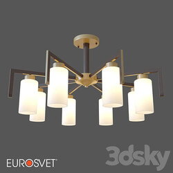 OM Ceiling chandelier in loft style Eurosvet 70126 8 Palio Ceiling lamp 3D Models 3DSKY 