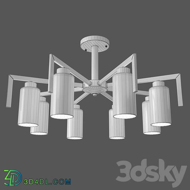 OM Ceiling chandelier in loft style Eurosvet 70126 8 Palio Ceiling lamp 3D Models 3DSKY