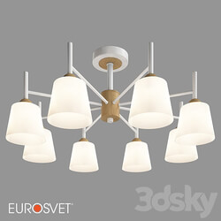 OM Ceiling chandelier Eurosvet 70085 8 Fresco Pendant light 3D Models 3DSKY 