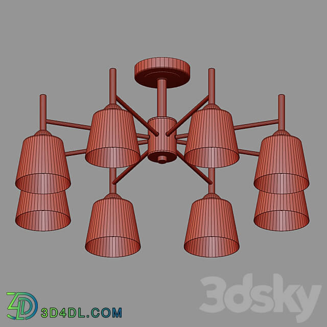 OM Ceiling chandelier Eurosvet 70085 8 Fresco Pendant light 3D Models 3DSKY