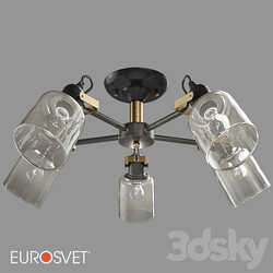 OM Ceiling chandelier Eurosvet 70111 5 Astor Pendant light 3D Models 3DSKY 