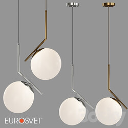 OM Pendant lamp Eurosvet 50153 1 Frost Pendant light 3D Models 3DSKY 