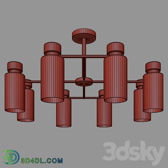 OM Ceiling chandelier Eurosvet 70115 8 Amado Pendant light 3D Models 3DSKY