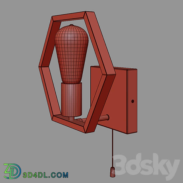 OM Wall lamp in loft style Eurosvet 70117 1 Arnia 3D Models 3DSKY