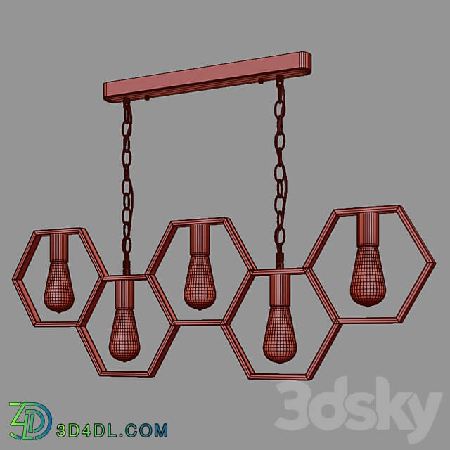 OM Pendant lamp in loft style Eurosvet 70117 5 Arnia Pendant light 3D Models 3DSKY