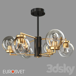 OM Ceiling chandelier in loft style Eurosvet 70118 6 Creek Pendant light 3D Models 3DSKY 