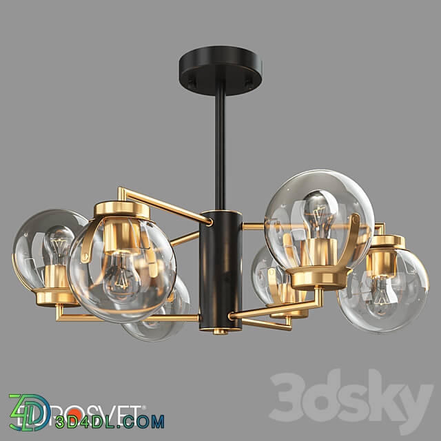 OM Ceiling chandelier in loft style Eurosvet 70118 6 Creek Pendant light 3D Models 3DSKY