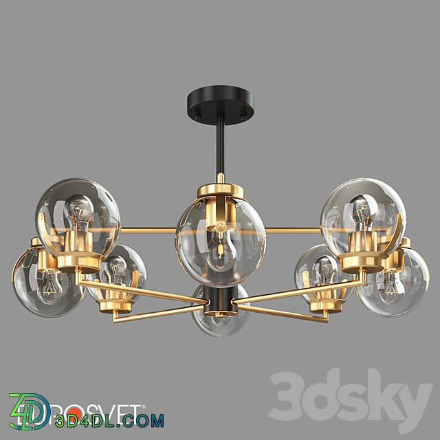 OM Ceiling chandelier in loft style Eurosvet 70118 8 Creek Pendant light 3D Models 3DSKY