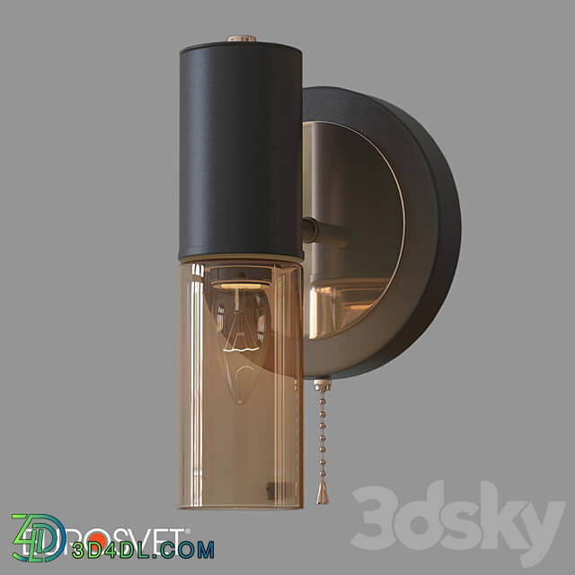 OM Wall lamp in loft style Eurosvet 70125 1 Tesoro 3D Models 3DSKY