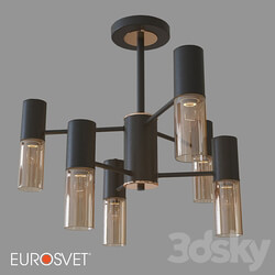 OM Ceiling chandelier in loft style Eurosvet 70125 6 Tesoro Pendant light 3D Models 3DSKY 