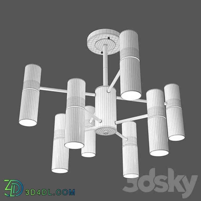 OM Ceiling chandelier in loft style Eurosvet 70125 8 Tesoro Pendant light 3D Models 3DSKY