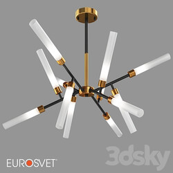 OM Ceiling chandelier in loft style Eurosvet 70120 and 70120 12 Alvin Pendant light 3D Models 3DSKY 