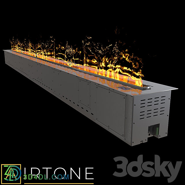 OM Steam Electric Fireplace AIRTONE VEPO Series 3D Models 3DSKY