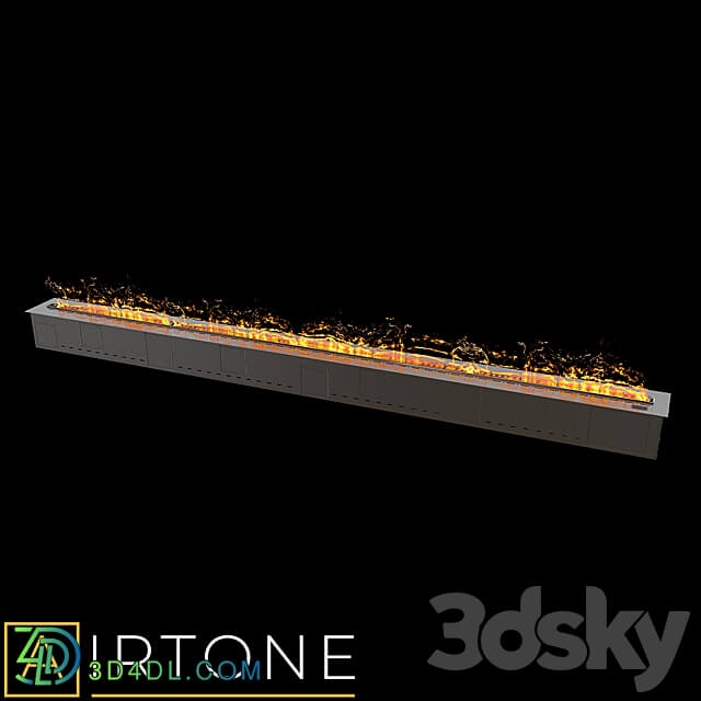 OM Steam Electric Fireplace AIRTONE VEPO Series 3D Models 3DSKY