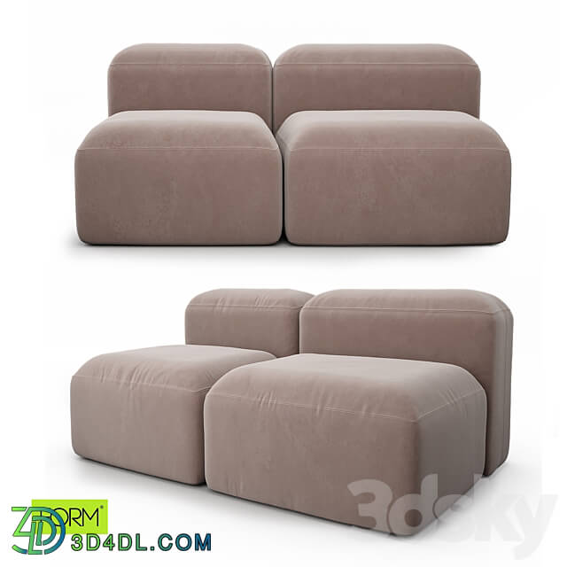 BUBBLE 3 modular sofa from FORM Mebel