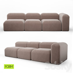 BUBBLE 4 modular sofa from FORM Mebel 