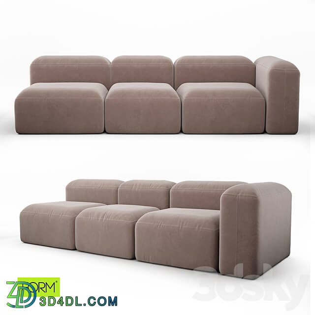 BUBBLE 4 modular sofa from FORM Mebel