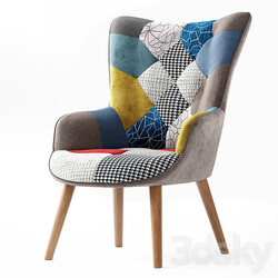 Lounge chair Hygge Patchwork imodern.ru 3D Models 3DSKY 