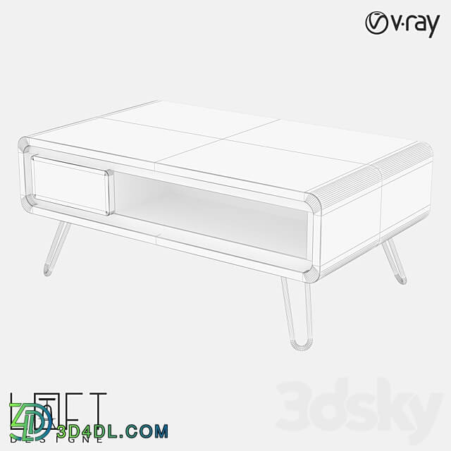 Coffee table LoftDesigne 239 model 3D Models 3DSKY