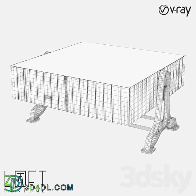 Coffee table LoftDesigne 259 model 3D Models 3DSKY