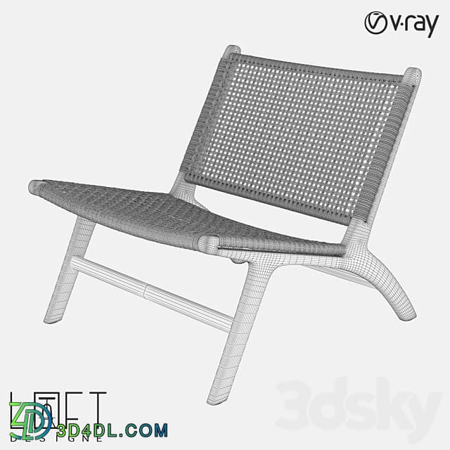 Armchair LoftDesigne 1561 model 3D Models 3DSKY