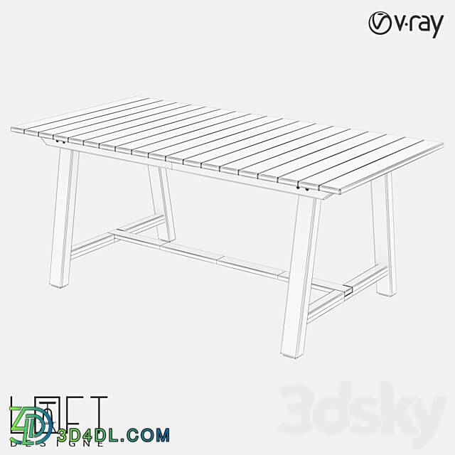 LoftDesigne 6070 model table 3D Models 3DSKY