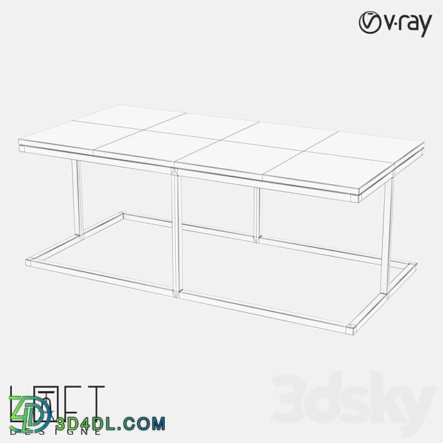 Coffee table LoftDesigne 6284 model 3D Models 3DSKY