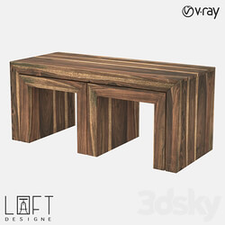 LoftDesigne Coffee Table Set 3D Models 3DSKY 