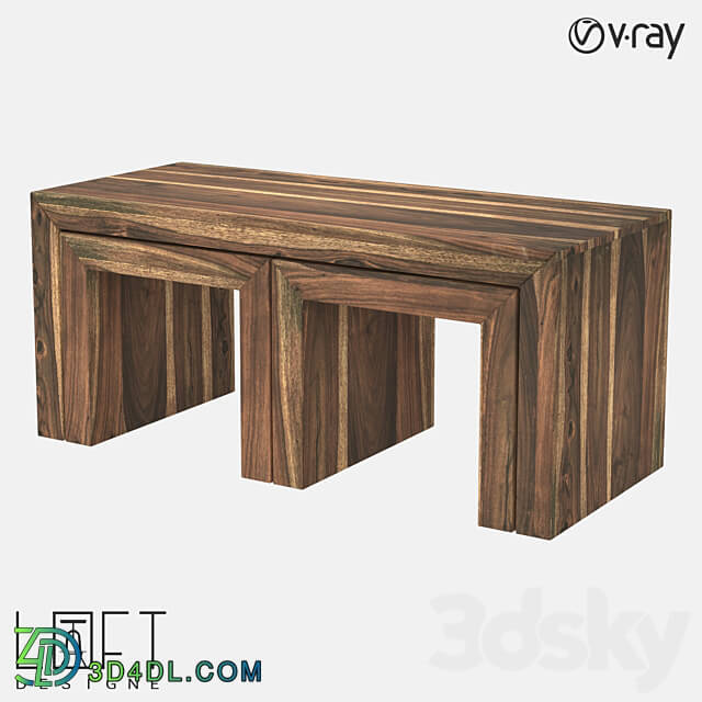 LoftDesigne Coffee Table Set 3D Models 3DSKY