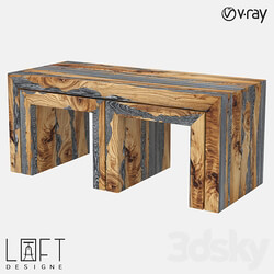 Coffee table set LoftDesigne 6518 model 3D Models 3DSKY 