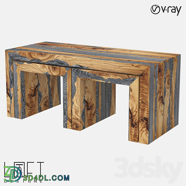 Coffee table set LoftDesigne 6518 model 3D Models 3DSKY