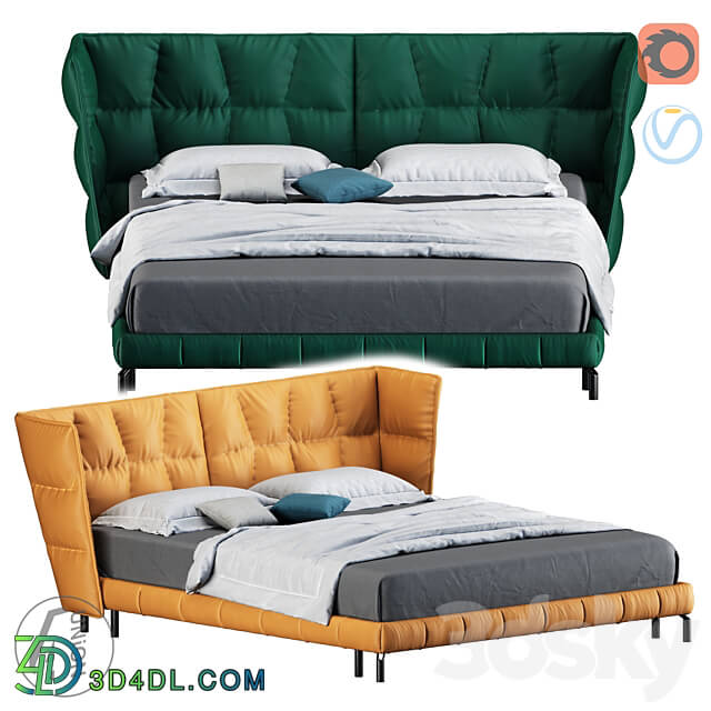 Modern bedK SL 0064 Bed 3D Models 3DSKY