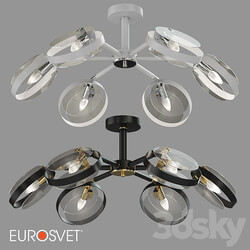 OM Ceiling lamp in loft style Eurosvet 70121 6 Gallo Ceiling lamp 3D Models 3DSKY 