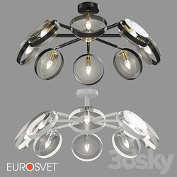 OM Ceiling lamp in loft style Eurosvet 70121 8 Gallo Ceiling lamp 3D Models 3DSKY 
