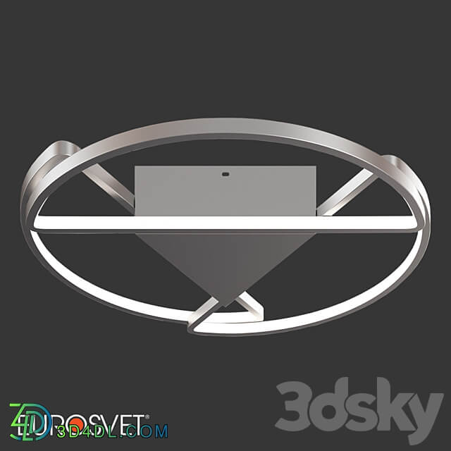 OM LED Ceiling Light Eurosvet 90232 3 Kristo Ceiling lamp 3D Models 3DSKY