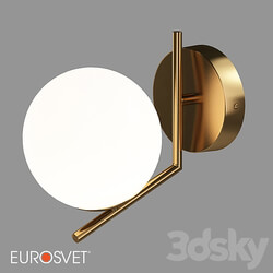 OM Wall lamp with glass shade Eurosvet 70152 1 Frost 3D Models 3DSKY 